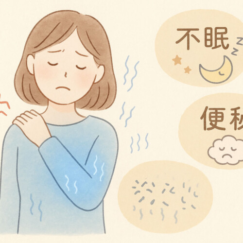 不眠、便秘、血流不良